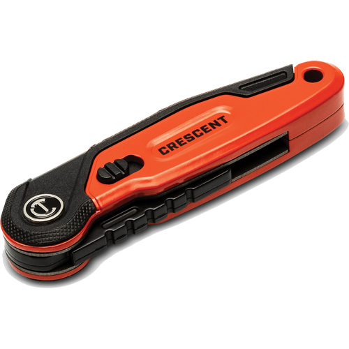 Couteau utilitaire pliant, 1" lame, lame en Acier, poign&eacute;e en Aluminium Equipex