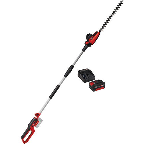 Taille-haie &agrave; perche sans fil avec batterie 4 Ah et ensemble de d&eacute;part de chargeur, 18", 18 V, &agrave; pile Equipex