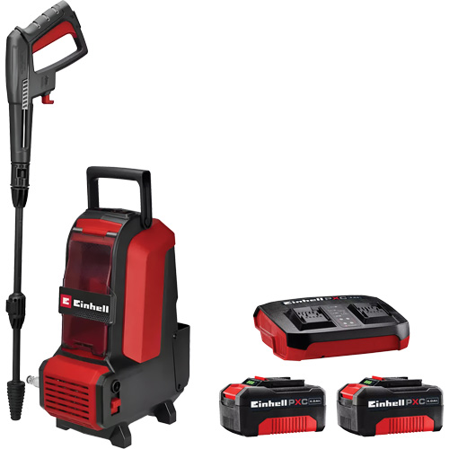 Laveuse &agrave; haute pression sans fil avec batterie 4 Ah PXC et ensemble de d&eacute;part de chargeur, &agrave; pile, 1522 psi, 1,23 gal./min Equipex