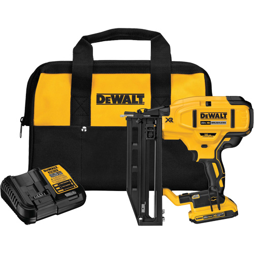 Ensemble de cloueuse droite sans fil pour la finition de cal 16 XR, 20 V, Lithium-ion Equipex