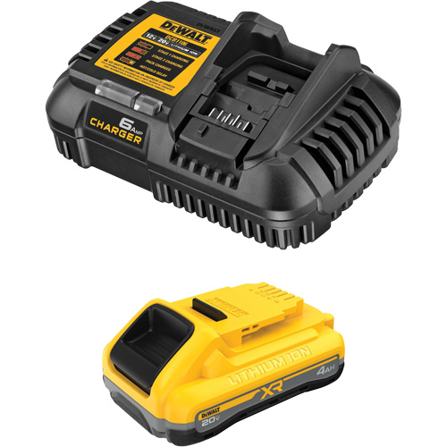 Ensemble de bloc-pile et chargeur XR POWERPACK, Lithium-ion, 20 V, 4 Ah Equipex