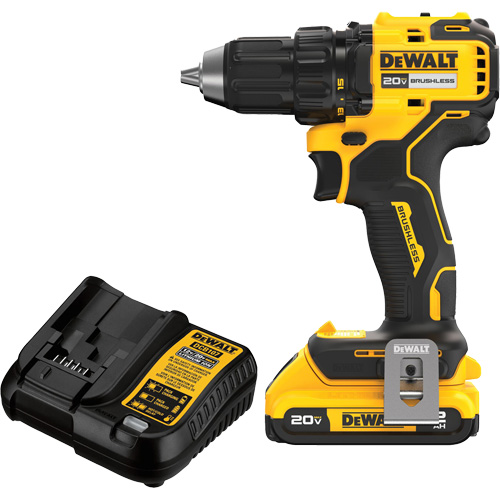 Ensemble de perceuse-visseuse sans fil et sans balai, Lithium-ion, 20 V, Mandrin 1/2" Equipex