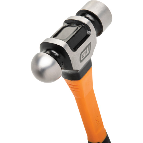 Marteau &agrave; panne ronde, Poids de la t&ecirc;te 32 oz, Face Ordinaire/Poli, Prise Fibre de verre Equipex