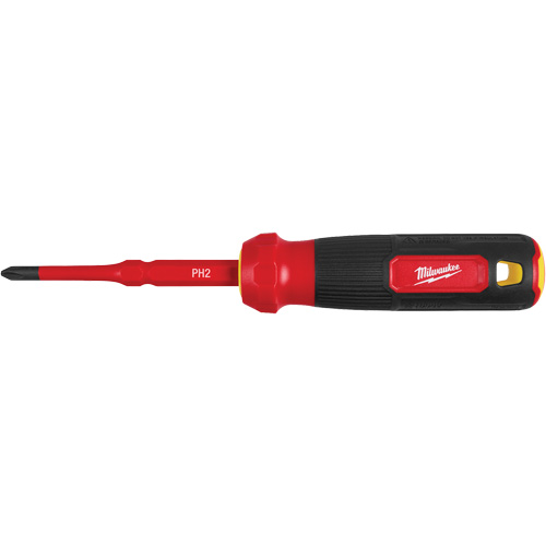 Tournevis &agrave; embouts interchangeables &agrave; tige articul&eacute;e isol&eacute; 1000 V, 2-en-1, 8-4/5" lo, Prise Coussin&eacute;e Equipex