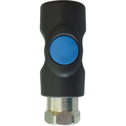 Raccord industriel rapide TOPQUIK S1, Composite en polyester/Acier inoxydable, 1/4", NPT femelle, 174 PSI Equipex
