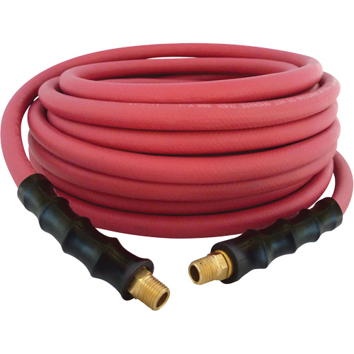 MAXPRO Rubber Hose, Air/Water, EPDM Rubber/Polyester, 3/8" dia. x 50', 300 psi, 1/4 NPT Equipex