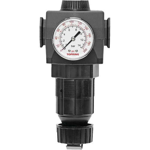 MODULAIR 400 Zinc Diaphragm Regulator, 1/2" NPT, 300 psi Max. PSI, In Line/Modular Equipex