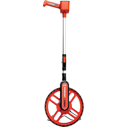 Roue d'arpentage m&eacute;trique, 12"/30,4 cm, Gamme de 9999', D&eacute;cim&egrave;tre/M&egrave;tre Equipex