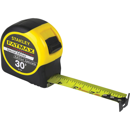 Ruban &agrave; mesurer FATMAX Special Edition, 1-1/4" x 30', Marques de goujon Imp&eacute;rial Equipex