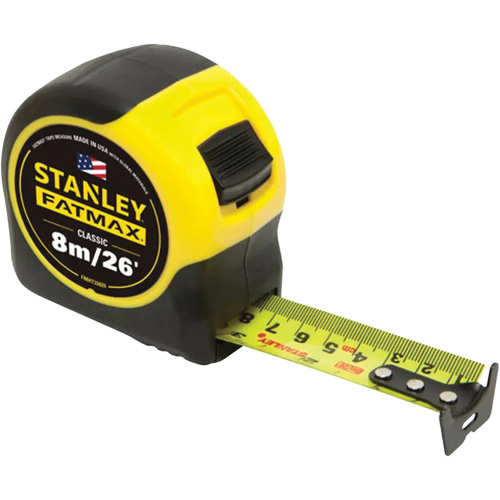 Ruban &agrave; mesurer FATMAX, 1-1/4" x 26'/8 m, Marques de goujon Imp&eacute;rial & m&eacute;trique Equipex