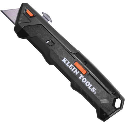 Auto-Loading Retractable Knife with Dual-Sided Blade Magazine, Steel, Plastic Handle Equipex