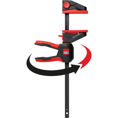 One-Hand Bar Trigger Clamps with 360° Rotating Handle, 4-1/2" (114.3 mm) Equipex