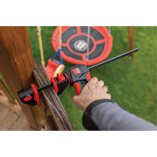 Ensemble de serre-joints &agrave; g&acirc;chette pour barres &agrave; une main avec poign&eacute;e rotative &agrave; 360°, 12" (304,8 mm) Equipex