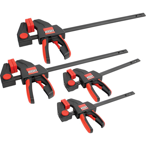 4-Piece Medium & Large Trigger Clamps Set, 12" (304.8 mm)/6" (152.4 mm) Equipex