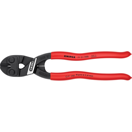 CoBolt&reg; High Leverage Compact Bolt Cutters with Notched Blade, 8" L, Center Cut Equipex