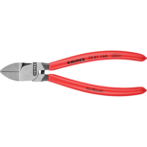 Diagonal Pliers for Flush Cutting Plastics, 6-1/4" L Equipex