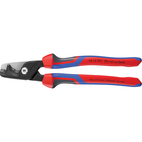 StepCut&reg; XL Cable Shears with KNIPEXTEND Handle, 9" Equipex