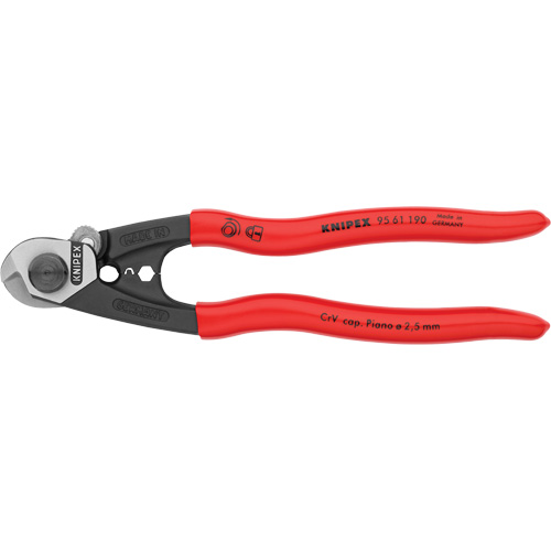 Cisaille pour c&acirc;bles m&eacute;talliques, 7-1/2" Equipex