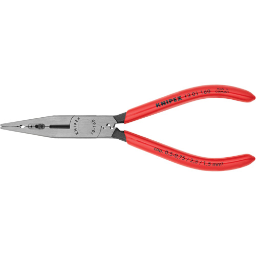 Pince d'&eacute;lectricien 4 en 1 avec fil m&eacute;trique, 6-1/4" lo Equipex