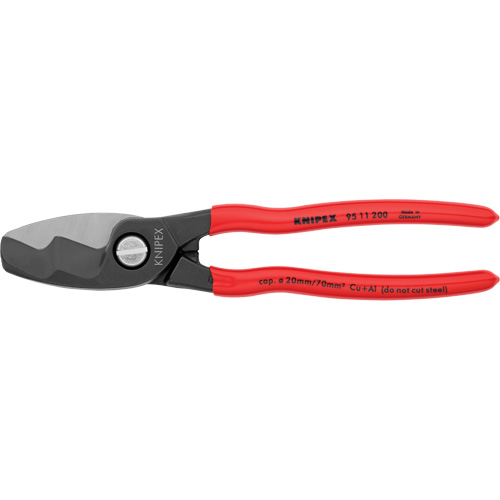 Cable Shears with Twin Cutting Edges, 8" Equipex