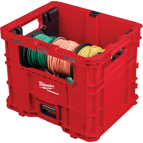 Bac distributeur de fils XL PACKOUT, 15-3/4" x 18-5/8" x 15", Noir/Rouge Equipex