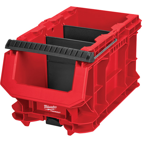 PACKOUT Compact Crate, 15-1/2" x 9-1/2" x 8-3/4", Black/Red Equipex
