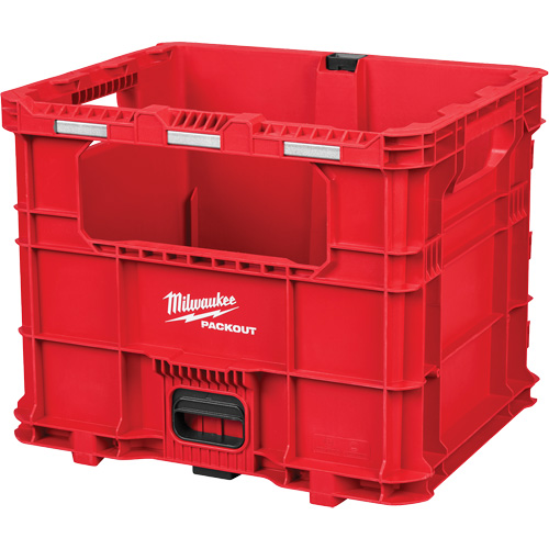 PACKOUT XL Crate, 15-3/4" x 18-5/8" x 15", Black/Red Equipex