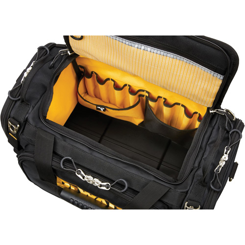 Sac &agrave; outils de chantier ToughSystem 2.0 r&eacute;sistant &agrave; la salet&eacute;, 1680 Denier, 50 pochettes, Noir/Jaune Equipex