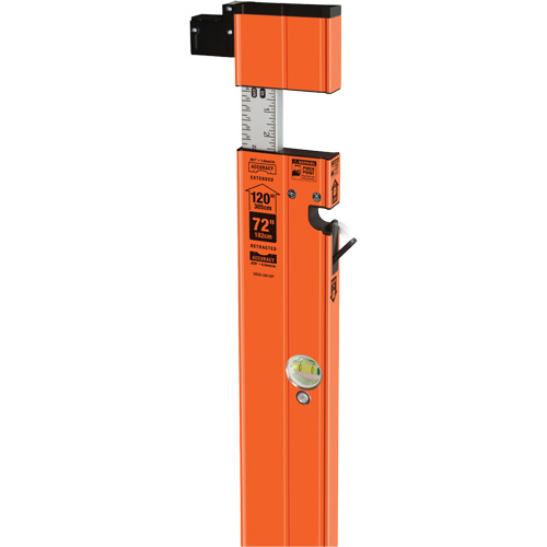 Heavy-Duty Extendable Plate Level, 10'/6' L, Aluminum, 3, Non-Magnetic Equipex