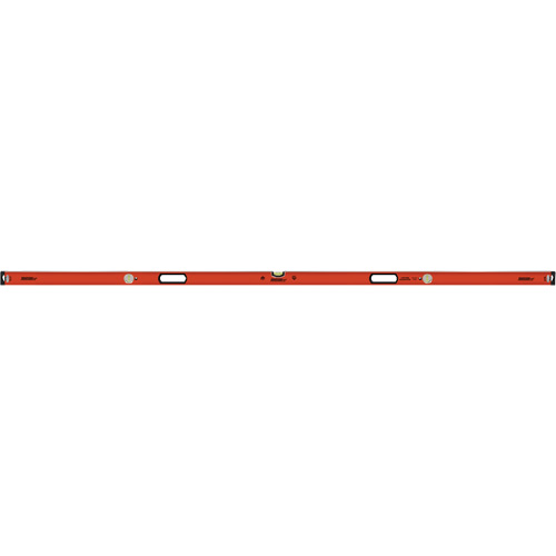 Heavy-Duty Box Level with End Caps, Box, 8' L, Aluminum, 3, Non-Magnetic Equipex