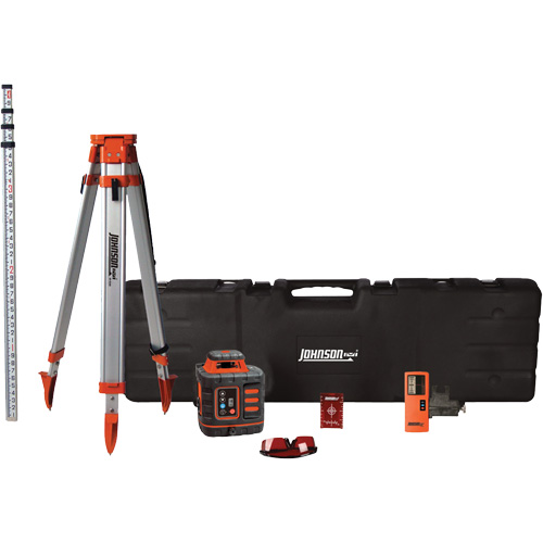 Red Self-Leveling Long-Range Rotary Laser System, 2000' (609.6 m), 635 Nm Equipex