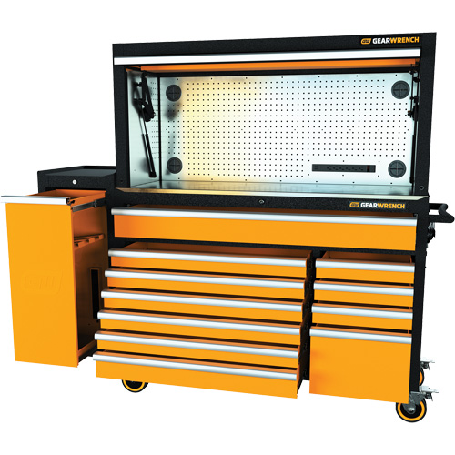 Jeu d'outils pour maître m&eacute;canicien MEGAMOD dans des plateaux en mousse modulaire de premi&egrave;re qualit&eacute; avec rangement pour les outils et l&eacute;quipement datelier, 1331 morcea Equipex