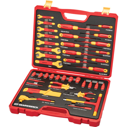 Jeu d'outils VDE isol&eacute;s, 1000 V, 39 M Equipex