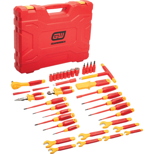 Jeu d'outils VDE isol&eacute;s, 1000 V, 39 M Equipex