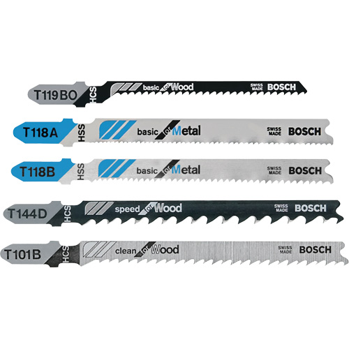 T-Shank Jig Saw Blade Set for Wood and Metal Equipex