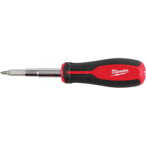 Tournevis multibits &agrave; entraînement magn&eacute;tique 1/4" et 3/8" 11 en 1, 8" lo, Prise Coussin&eacute;e Equipex