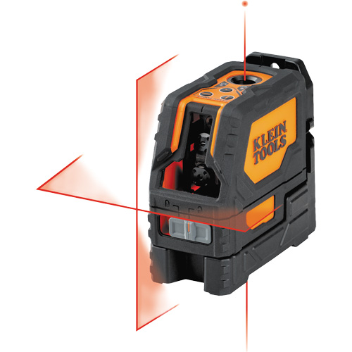 Niveau laser &agrave; croix rouge &agrave; autonivellement, avec point &agrave; plomb rouge Equipex