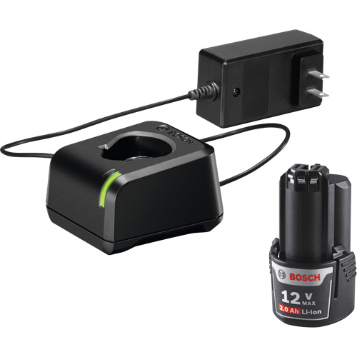 Ensemble de d&eacute;part avec batterie et chargeur pour outil sans fil 12 V MAX, 12 V, Lithium-ion Equipex
