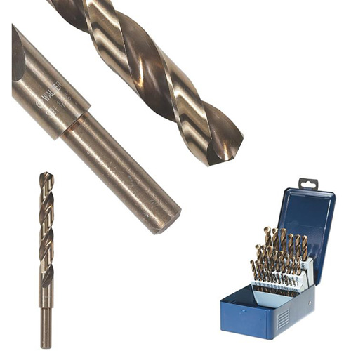 SST+ Reduced Shank Drill Bit, 17/32", High Speed Steel, 4-13/16" Flute, 135° Point Equipex