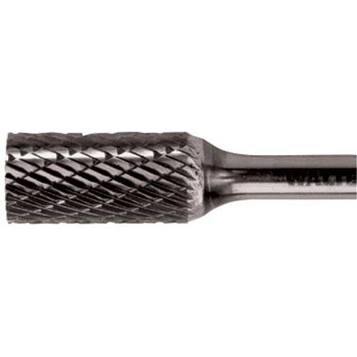 Fraise cylindrique en carbure &agrave; double coupe, 3/8" dia., 1/4" Tige, 3/4" Prof. de la coupe Equipex