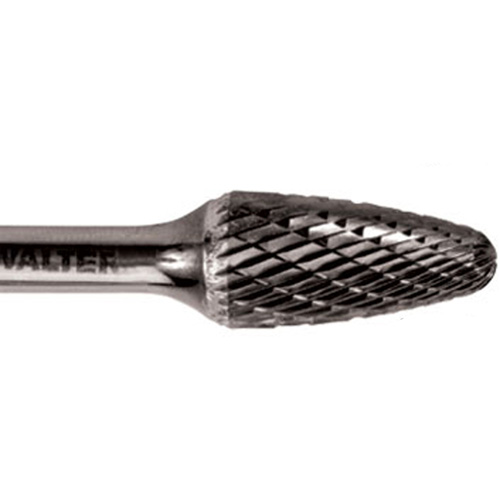 Double Cut Ballnose Tree Burr, SF-1, 1/4" Dia., 5/8" Depth of Cut Equipex