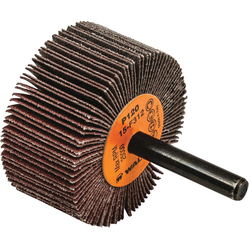 Flap Wheels-Coolcut Flap Wheels, Aluminum Oxide, 120 Grit, 2" x 1" x 1/4" Equipex