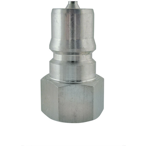 Hydraulic Quick Coupler - Plug, Stainless Steel, 1/2" Dia. Equipex