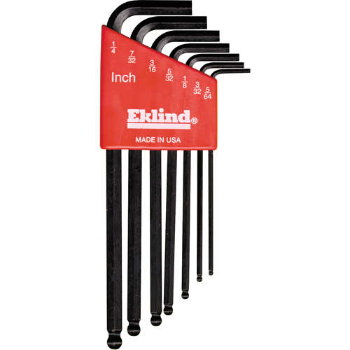 Balldrive L-Style Hex Key Set, 7 Pcs. Equipex