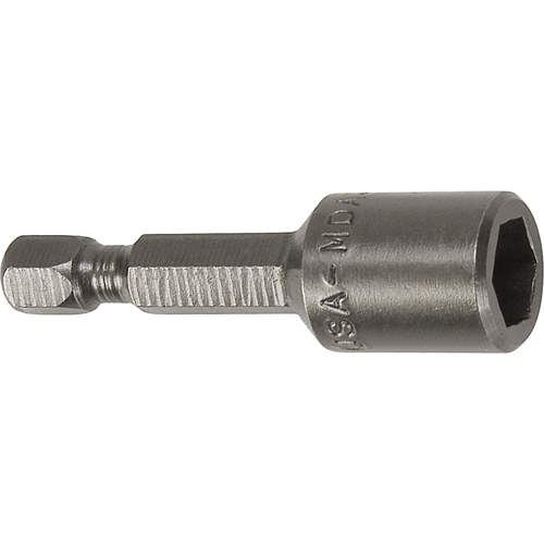 Nutsetter For Metric Sheet Metal Screws, 8 mm Tip, 1/4" Drive, 44.5 mm L, Magnetic Equipex