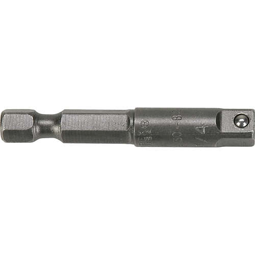 Rallonge de prise de t&ecirc;te hexagonale &agrave; carr&eacute; m&acirc;le, 1/4" Prise, 1-3/8" lo Equipex