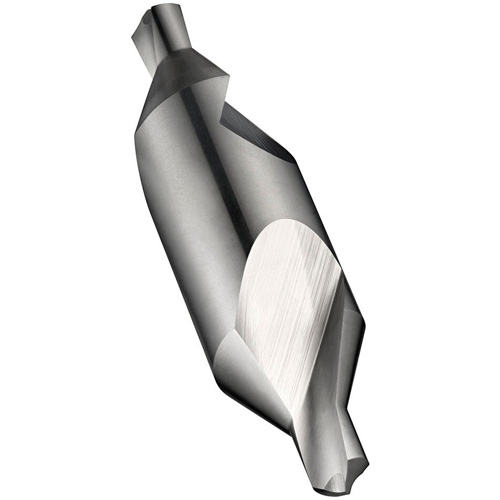 Bright Finish Combined Drill & Countersink, 4 mm Small Diameter, 10 mm Large Diameter, High Speed Steel Equipex