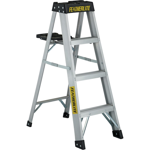 3400 Series Industrial Extra Heavy-Duty Step Ladder, 4', Aluminum, 300 lbs. Capacity, Type 1A Equipex
