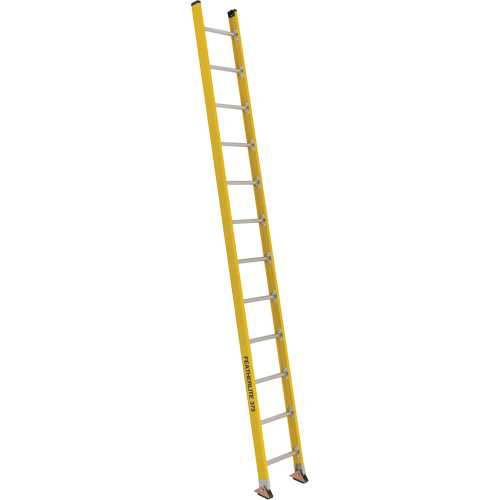 Industrial Extra Heavy-Duty Straight Ladders (5600 Series), 12', Fibreglass, 375 lbs., CSA Grade 1AA Equipex