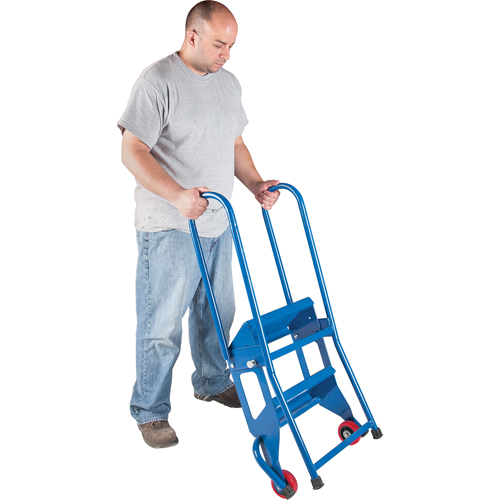 &eacute;chelle pliante portative, 4 marches, Perfor&eacute;, Hauteur 40" Equipex